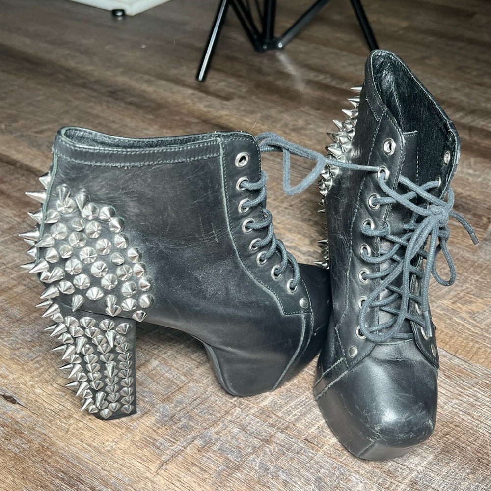 Jeffery Campbell Spike Bootie Heels 7.5
